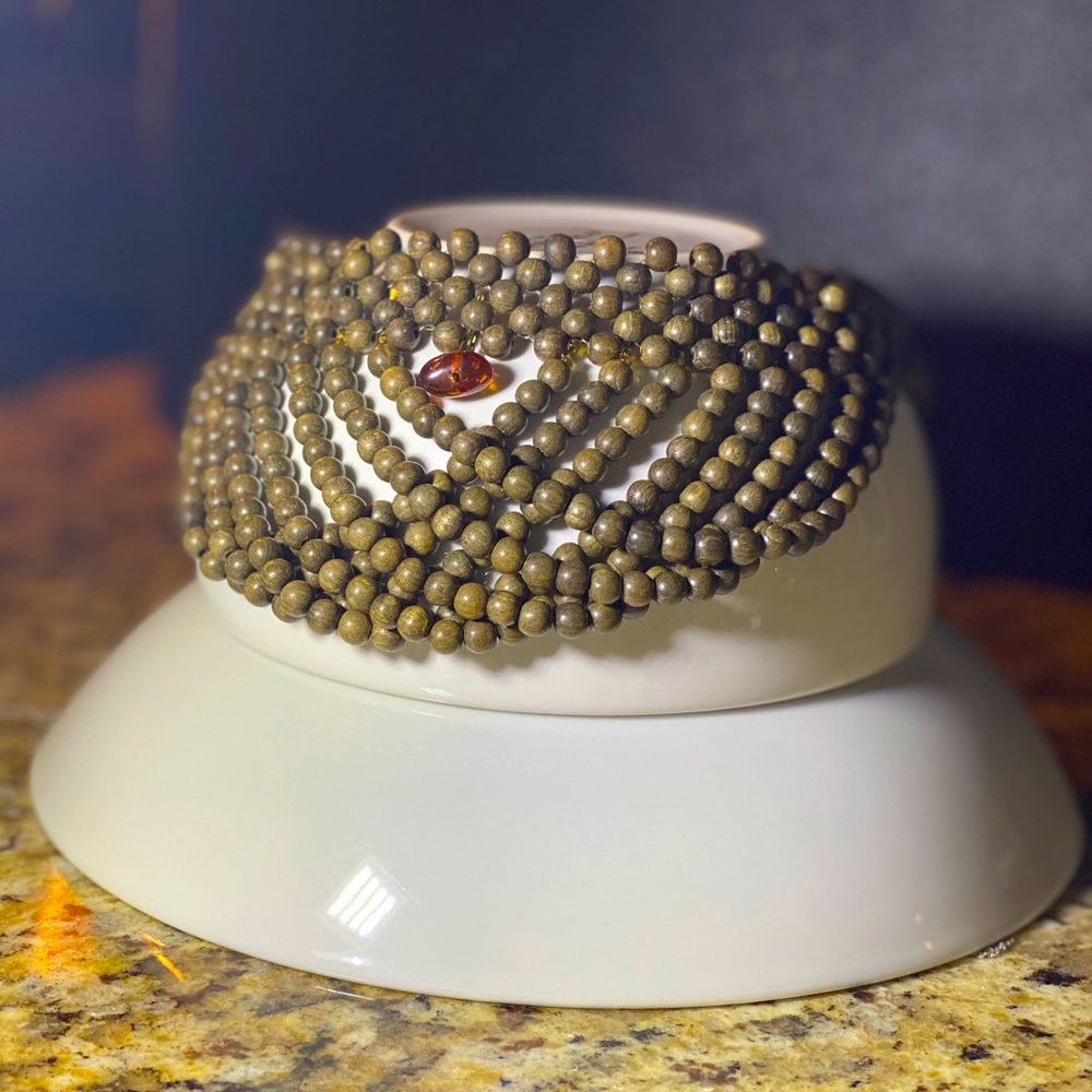 Hand made beaded choker